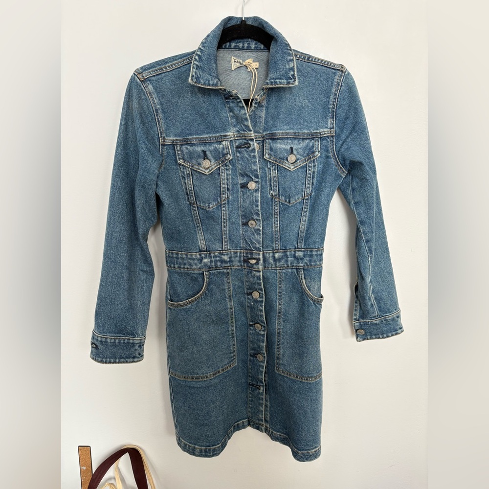 Faherty Michelle denim dress